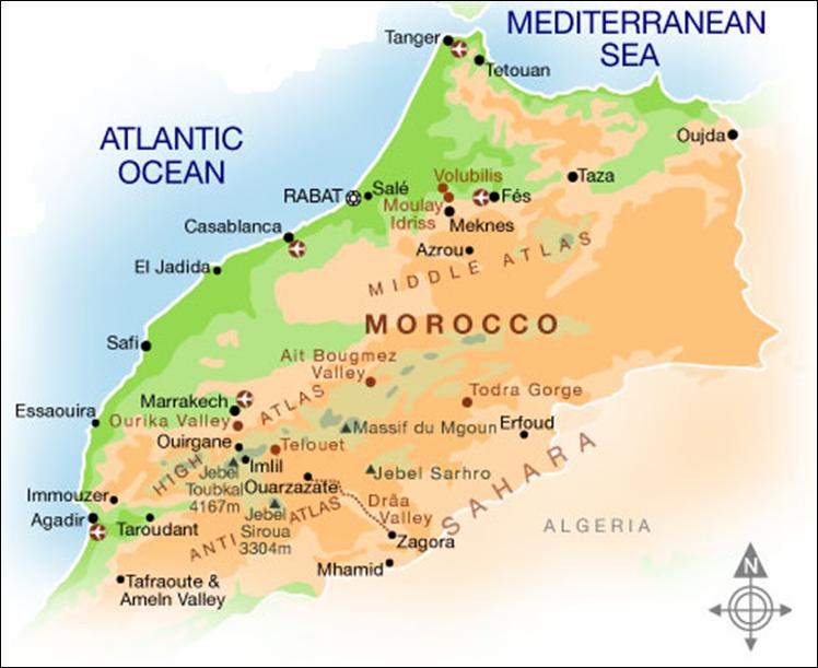 Morocco map