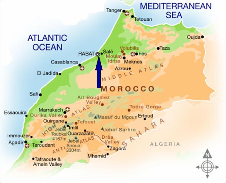 Mapa de Rabat